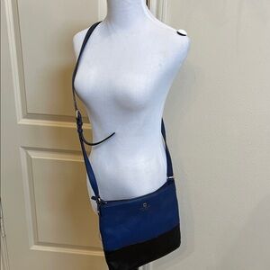 Blue and Black Crossbody Bag